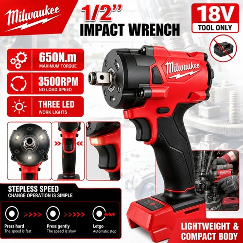 Milwaukee m18 fuel - m18, 1/2"