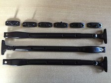 10" ~ 250MM CASEMENT STAY BLACK WINDOW FASTENERS -  PACK OF 3