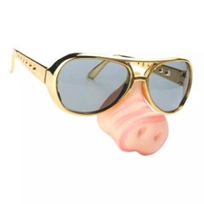 Novelty Pig Nose Sunglasses Funny Snout Glasses for Kids Adults