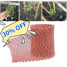 NEW Pure Copper Mesh Knitted Soffit Rat Rodent Slug Snail Control Blocker Garden