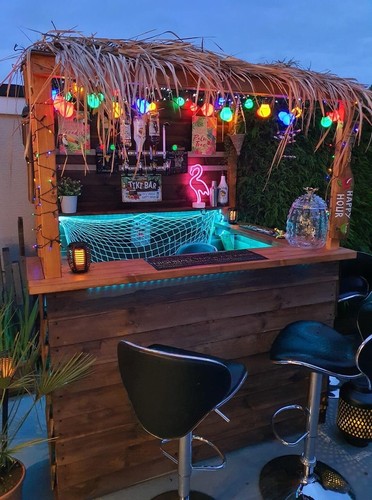 Garden bar man cave - man,