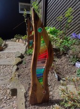 Stained Glass Garden Sculpture