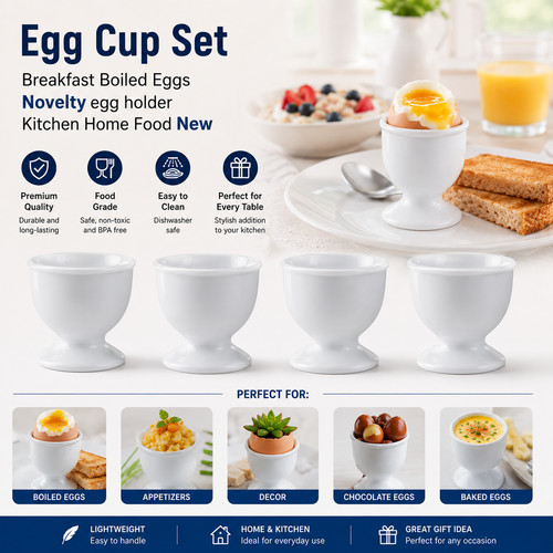 Egg cup set breakfast boiled - egg,