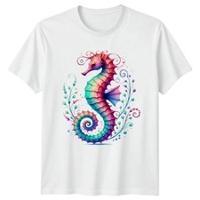 Rainbow Seahorse T-Shirt Ocean