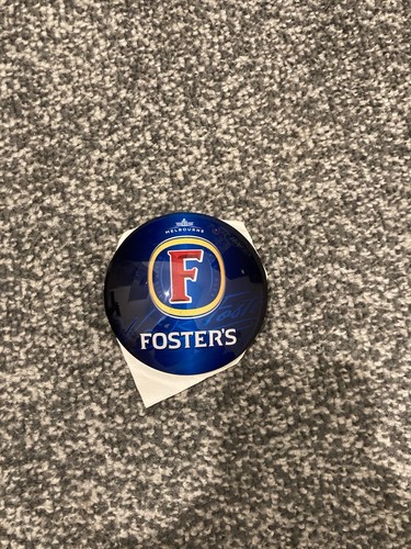 Fosters round fisheye badge - fosters,