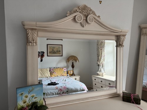 Wall mounted ornate mirror - wall-mounted,