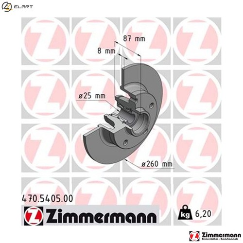 Brake disc 470 - disc, 470.5405.00