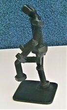 Q621) Handcrafted Black metal Nut and Bolt Man figure paperweight ornament 