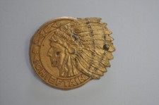 Large Vintage Indian Chieftain Motorcycle Bike Badge