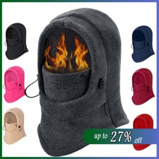 Thermal Fleece Balaclava Scarf Winter Ski Face Neck Mask Warmer Snood Hood Hat