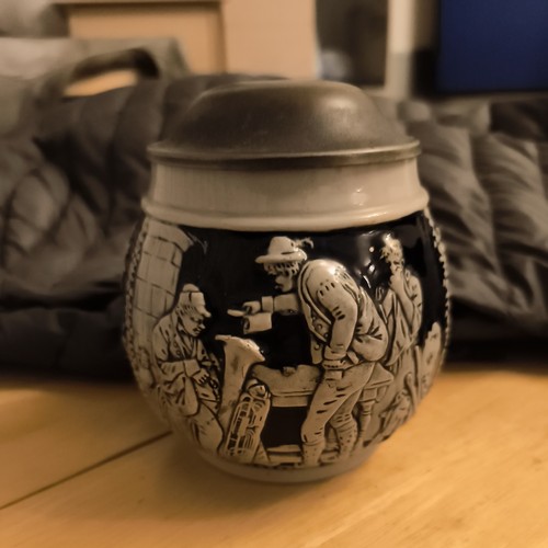 German beer stein with - stein, pewter