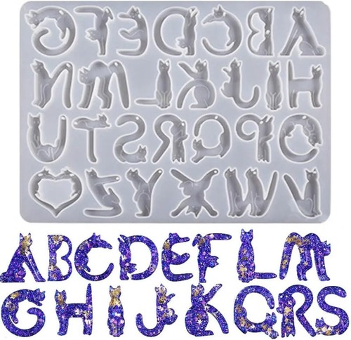 Cat shaped alphabet - shaped,