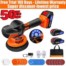Cordless car polisher buffer - car,