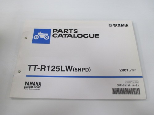 R125lw parts list yamaha - tt-r125lw,