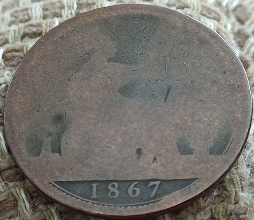 1867 victorian one penny - 1867,
