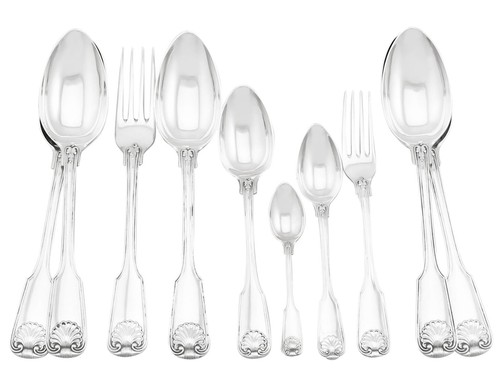 Antique german silver - silver, canteen