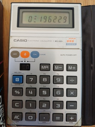 Casio 880 invaders game - casio,