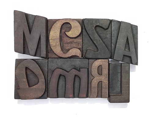 Vintage letterpress mix - letterpress,