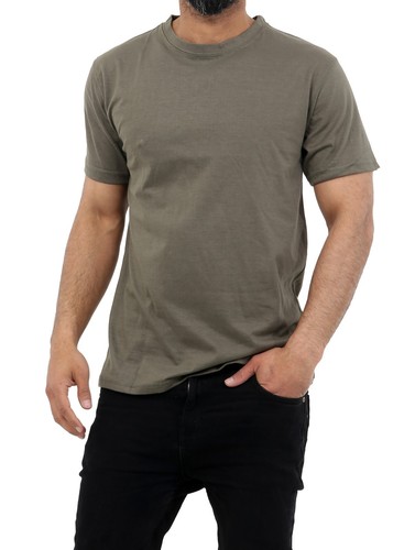 Men plain short sleeve - men's,