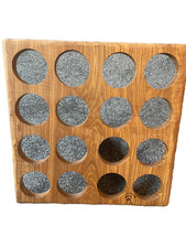 Wood Wine Rack, Stylish Solid Wood Takes 16 Standard Bottles. 38cm x 38cm