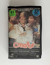 Creator [VHS] CEL Video Big Box Clamshell Ex-Rental Tape Comedy 1985