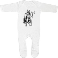 'Barbarian Wolf' Baby Romper