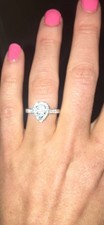 Platinum Pear-Shaped Diamond