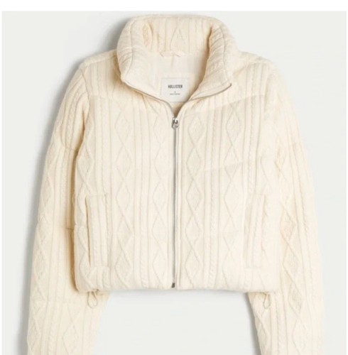 Hollister cream cable knit - hollister,