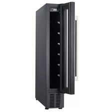 Cookology 7 Bottle Under Counter Wine Cooler Fridge 15cm - Black CWC150BK