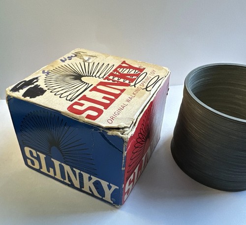Vintage metal slinky toy - vintage,