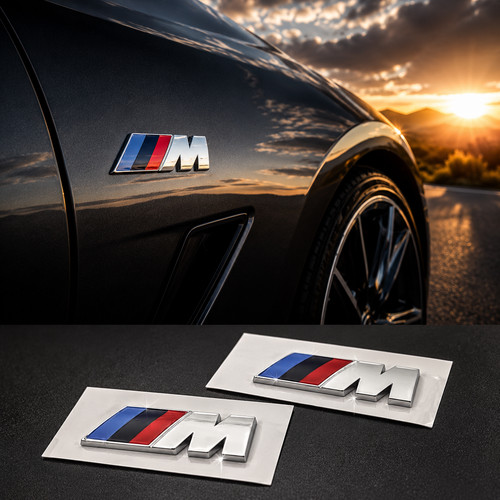 Bmw sport emblem chrome - sport,