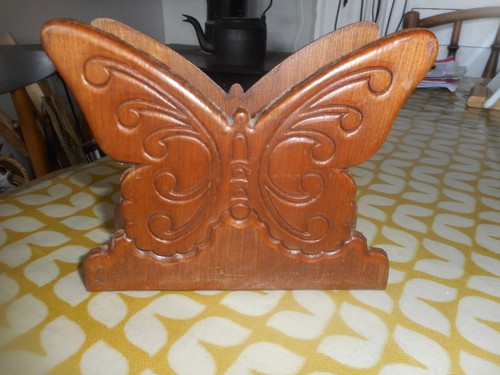 Vintage wooden butterfly