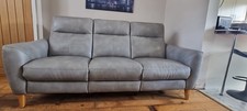 Dylan 3 seater electric recliner sofa grey oxford grey