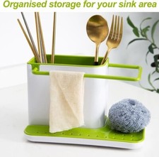 kitchen sink caddy organiser with Soap Dispenser & Sponge Holder