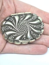 Vintage Antique White Metal