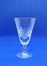 Vintage Liqueur Glasses-Lead Cut Crystal. 8cm. 5 Glasses