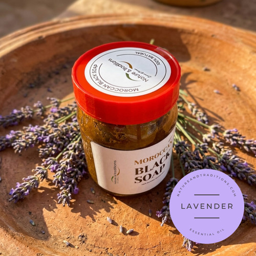 Scented moroccan black soap - scented,