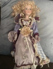 Beautiful Old Porcelain Doll In Original Clothes
