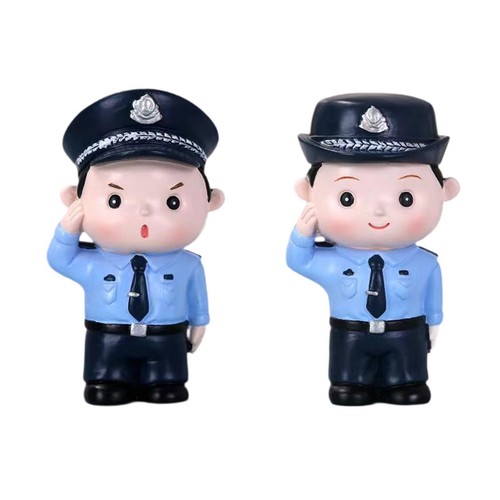 Hand painted police figurine - hand,