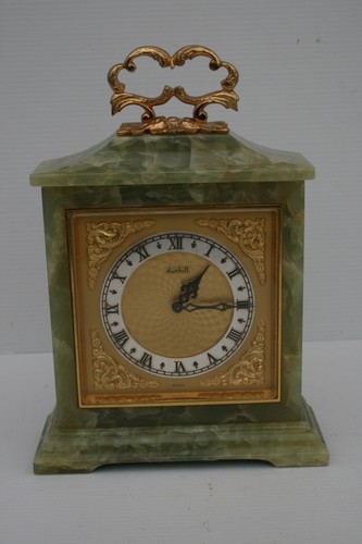 Dunhill onyx mantle clock - onyx,