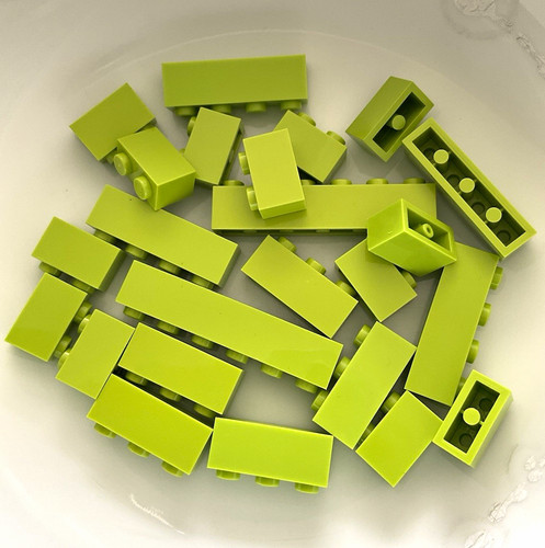 Lego lime green - single, bricks