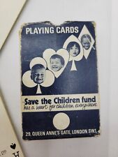 Vintage Playing Cards Save The Children Fund Waddington - Rare