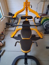 Powertec Leverage Gym Workbench Yellow Lever Leg Extension Latest Model