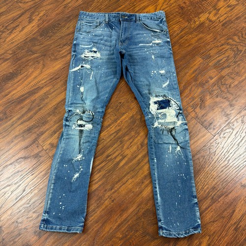 Smoke rise jeans men paint - rise,