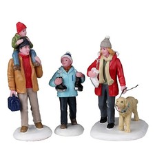 Lemax Figurines -  Going Skating, Set Of 3