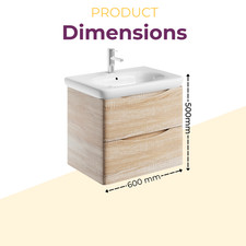 Light Ash Vanity Unit Round