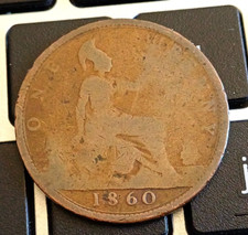 1860 Victoria One Penny Bun