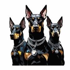 Sticker Doberman dog sticker