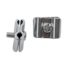 20pcs Joining Clips for Gridwall in Chrome - Retail Shopfittings (J17)