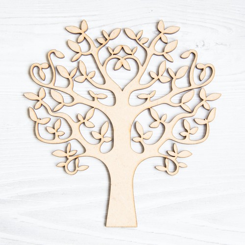 Wooden tree mdf shape - mdf, blank